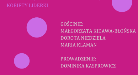 grafika ozdobna z napisem Spotkani "Kobiety w historii, kobiety we wspólnocie, kobiety liderki"