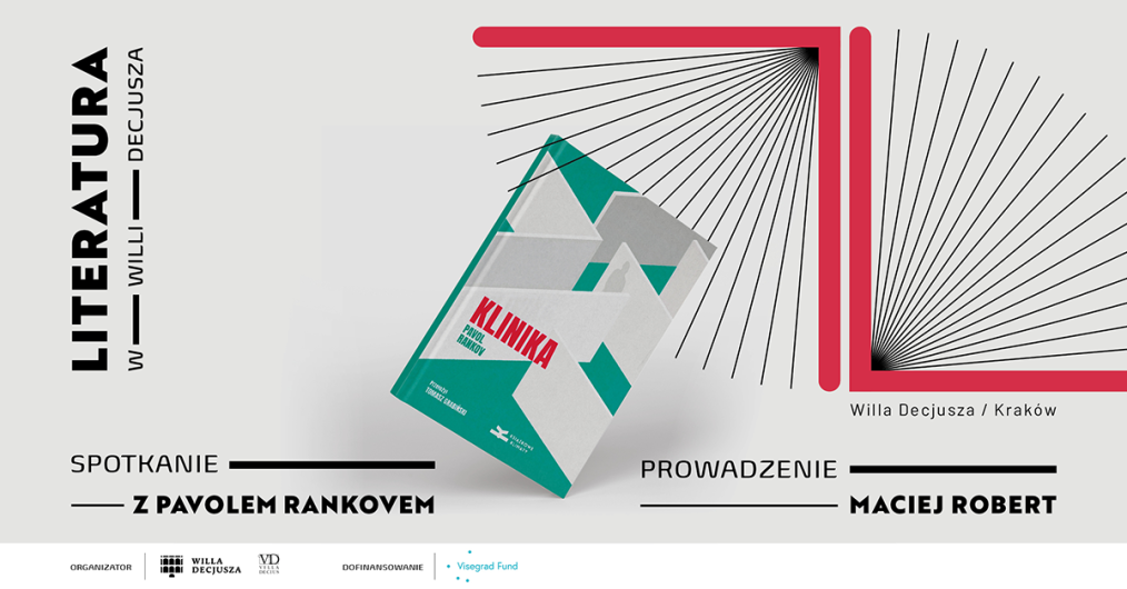 grafika ozdobna z napisem Literatura w Willi Decjusza