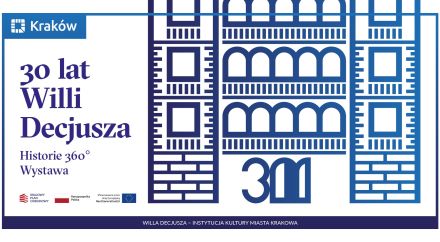 Baner z logotypem „30 lat Willi Decjusza”