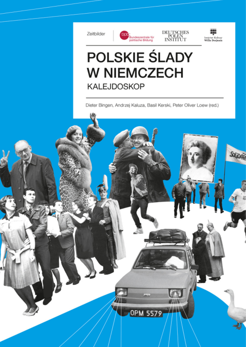 Grafika ozdobna z napisem Polskie ślady w Niemczech