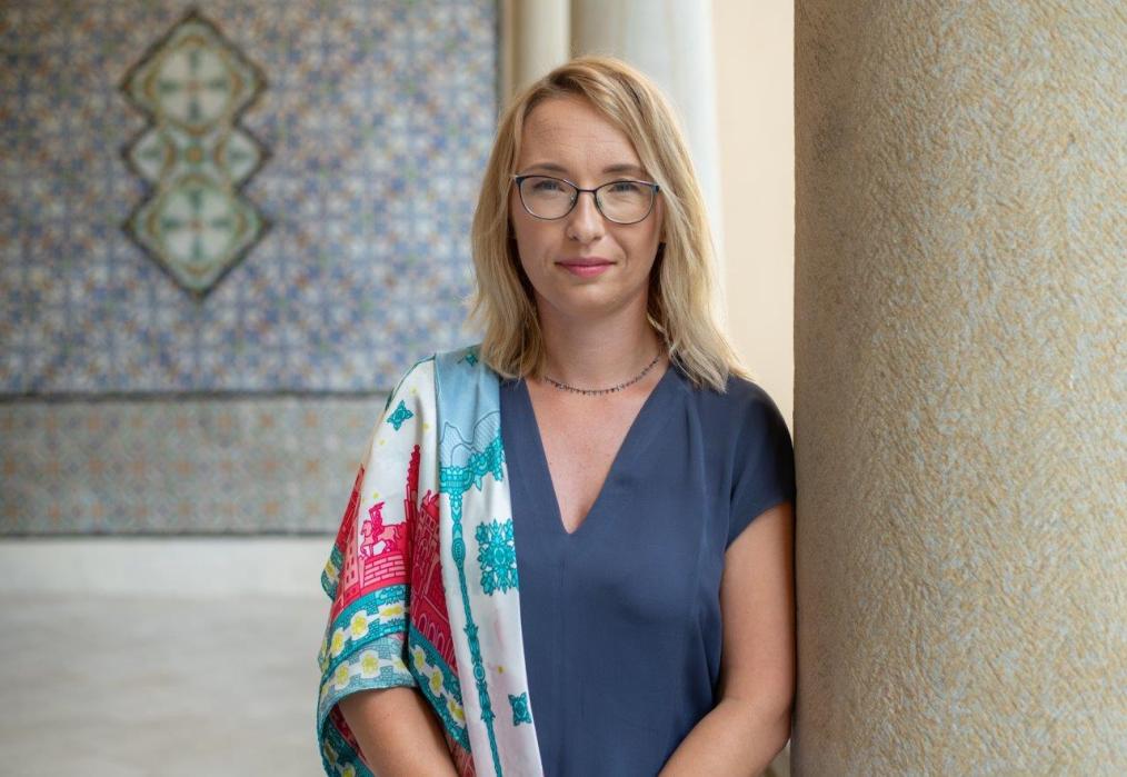 Na zdjęciu jest prof. Dominika Kasprowicz, Dyrektorka Willi Decjusza