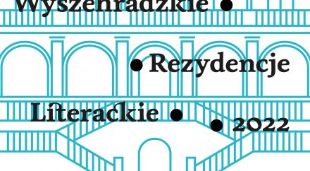 Grafika ozdobna z napisem Wyszechradzkie Rezydencje Literackie 2022